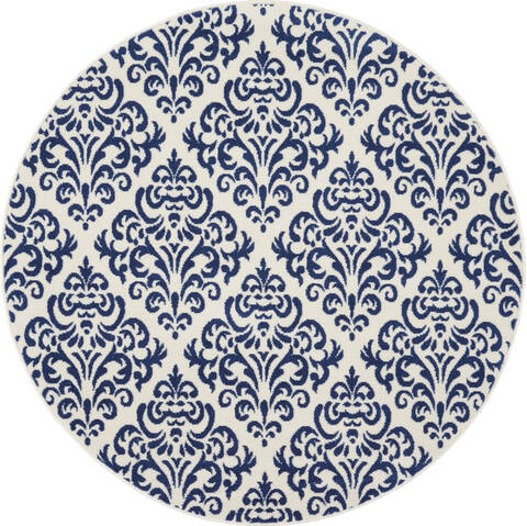 Nourison Grafix White Round 53 X 53 Area Rug 805-141228 Image 0