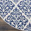 Nourison Grafix White Round 53 X 53 Area Rug  805-141228 Thumb 1