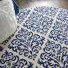 Nourison Grafix White Round 53 X 53 Area Rug  805-141228 Thumb 4
