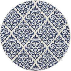 Nourison Grafix White Round 5'3" X 5'3" Area Rug  805-141228