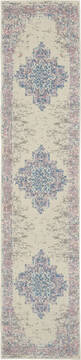 Nourison Grafix Beige Runner 10 to 12 ft Polypropylene Carpet 141232