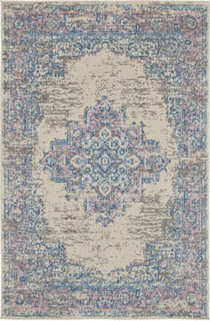Nourison Grafix Beige Rectangle 3x5 ft Polypropylene Carpet 141233