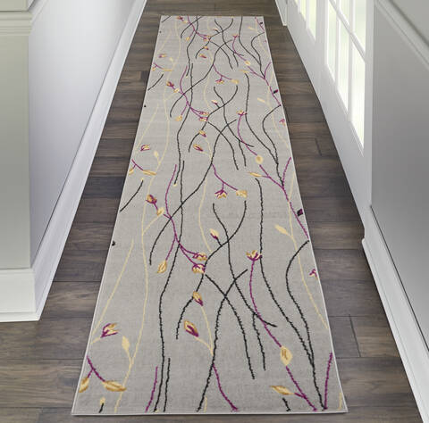 Nourison Grafix Grey Runner 23 X 100 Area Rug 805-141239 Image 3