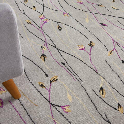 Nourison Grafix Grey 70 X 100 Area Rug 805-141245 Image 4