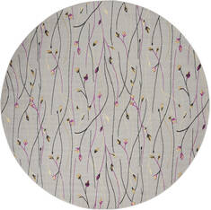 Nourison Grafix Grey Round 7 to 8 ft Polypropylene Carpet 141246