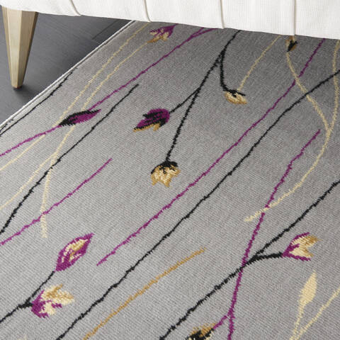 Nourison Grafix Grey 86 X 120 Area Rug 805-141247 Image 4