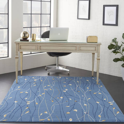 Nourison Grafix Blue 39 X 59 Area Rug 805-141250 Image 3