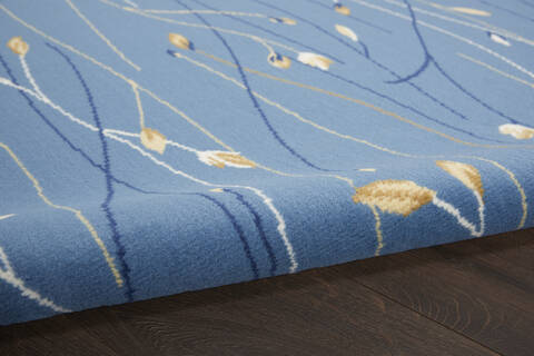 Nourison Grafix Blue Round 53 X 53 Area Rug 805-141252 Image 2