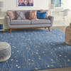 Nourison Grafix Blue 86 X 120 Area Rug  805-141256 Thumb 3