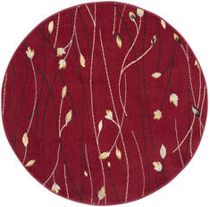 Nourison Grafix Red Round 4'0" X 4'0" Area Rug  805-141257