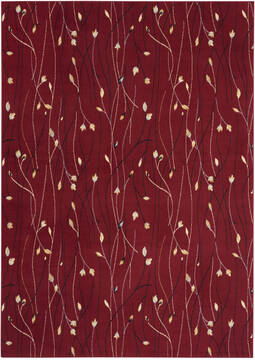 Nourison Grafix Red Rectangle 7x10 ft Polypropylene Carpet 141258
