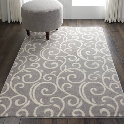 Nourison Grafix Grey 39 X 59 Area Rug 805-141261 Image 3
