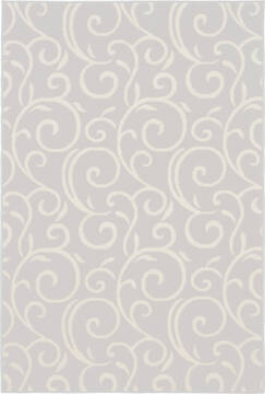Nourison Grafix Grey Rectangle 4x6 ft Polypropylene Carpet 141261