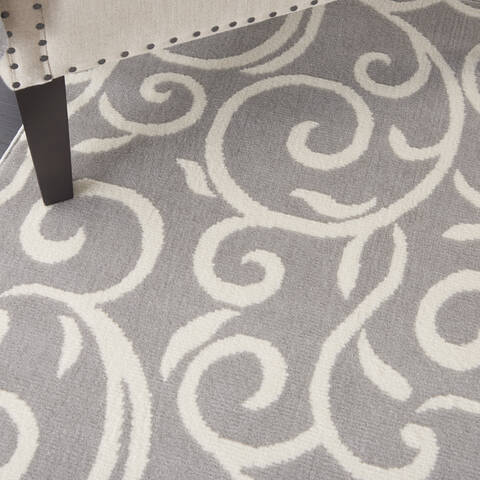 Nourison Grafix Grey 60 X 90 Area Rug 805-141263 Image 4