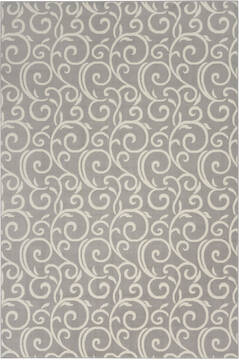 Nourison Grafix Grey Rectangle 6x9 ft Polypropylene Carpet 141263
