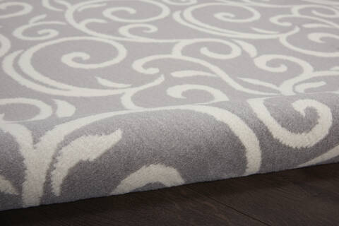 Nourison Grafix Grey Round 80 X 80 Area Rug 805-141264 Image 2
