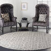 Nourison Grafix Grey Round 80 X 80 Area Rug 805-141264 Thumb 5