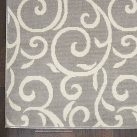 Nourison Grafix Grey 86 X 120 Area Rug 805-141265 Image 1