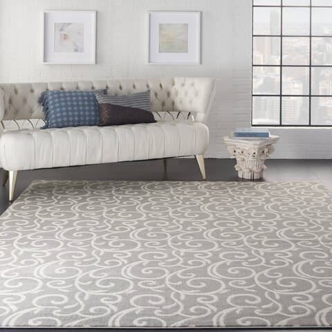 Nourison Grafix Grey 86 X 120 Area Rug 805-141265 Image 3