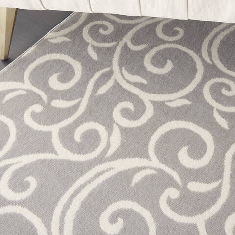 Nourison Grafix Grey 86 X 120 Area Rug 805-141265 Image 4