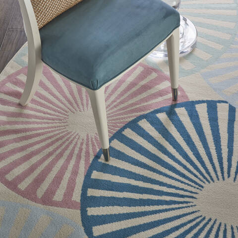 Nourison Grafix Beige Round 80 X 80 Area Rug 805-141269 Image 4