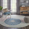 Nourison Grafix Beige Round 80 X 80 Area Rug  805-141269 Thumb 3