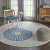 Nourison Grafix Beige Round 80 X 80 Area Rug  805-141269 Thumb 5