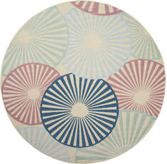 Nourison Grafix Beige Round 8'0" X 8'0" Area Rug  805-141269