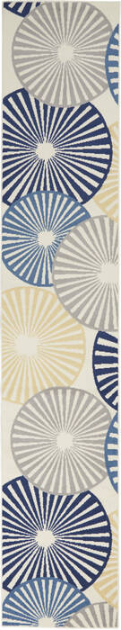 Nourison Grafix White Runner 23 X 100 Area Rug 805-141270 Image 0