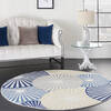Nourison Grafix White Round 53 X 53 Area Rug 805-141274 Thumb 3
