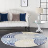 Nourison Grafix White Round 53 X 53 Area Rug 805-141274 Thumb 5