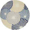 Nourison Grafix White Round 53 X 53 Area Rug 805-141274 Thumb 0
