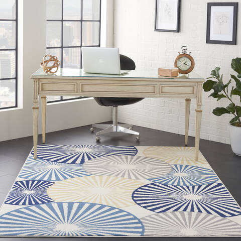 Nourison Grafix White 60 X 90 Area Rug 805-141275 Image 3
