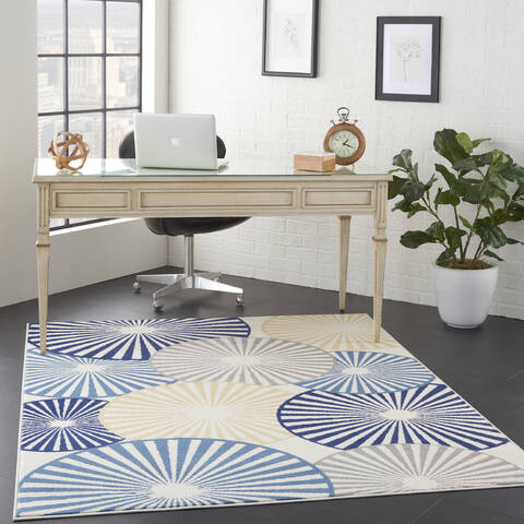 Nourison Grafix White 60 X 90 Area Rug 805-141275 Image 5