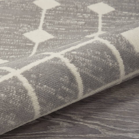 Nourison Grafix Grey Runner 23 X 120 Area Rug 805-141277 Image 2