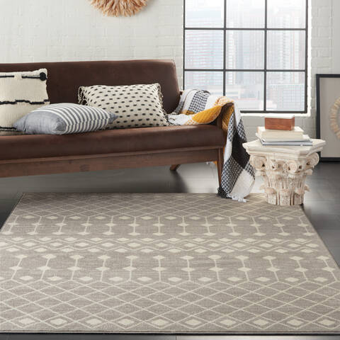Nourison Grafix Grey 39 X 59 Area Rug 805-141279 Image 3