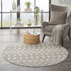 Nourison Grafix Grey Round 53 X 53 Area Rug  805-141281 Thumb 5