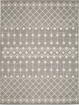 Nourison Grafix Grey Rectangle 8x10 ft Polypropylene Carpet 141283