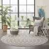 Nourison Grafix Grey Round 80 X 80 Area Rug  805-141284 Thumb 3