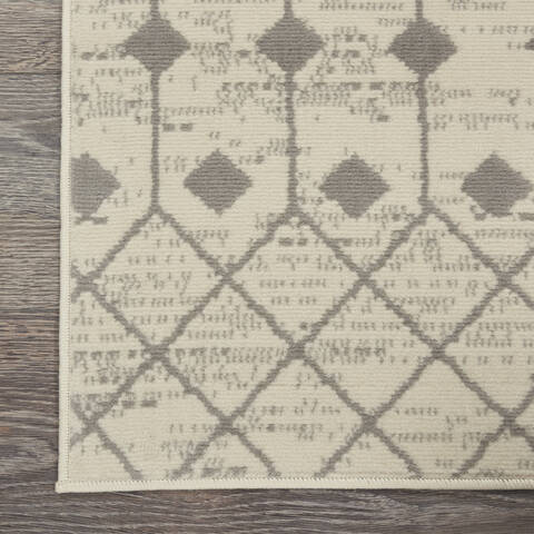 Nourison Grafix Beige Runner 23 X 120 Area Rug 805-141286 Image 1