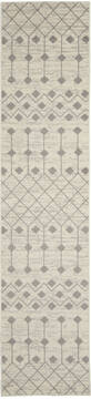 Nourison Grafix Beige Runner 10 to 12 ft Polypropylene Carpet 141286