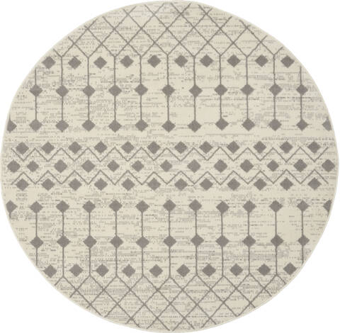 Nourison Grafix Beige Round 53 X 53 Area Rug 805-141290 Image 0