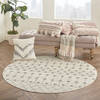 Nourison Grafix Beige Round 53 X 53 Area Rug 805-141290 Thumb 5