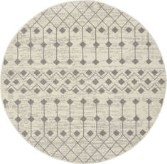 Nourison Grafix Beige Round 5'3" X 5'3" Area Rug  805-141290