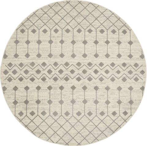 Nourison Grafix Beige Round 80 X 80 Area Rug 805-141293 Image 0