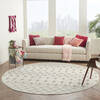 Nourison Grafix Beige Round 80 X 80 Area Rug 805-141293 Thumb 5