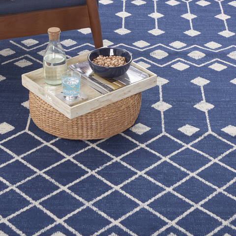 Nourison Grafix Blue 710 X 910 Area Rug 805-141301 Image 4