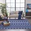 Nourison Grafix Blue 710 X 910 Area Rug  805-141301 Thumb 3