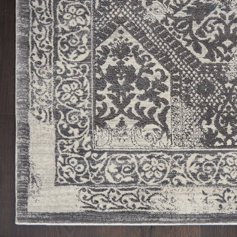 Nourison Grand Expressions Grey Runner 22 X 76 Area Rug 805-141303 Image 1