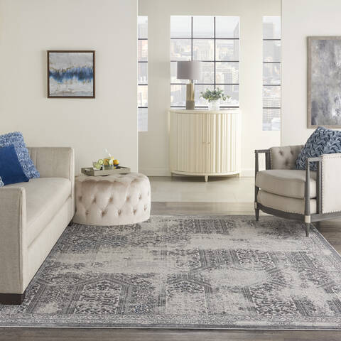 Nourison Grand Expressions Grey 710 X 910 Area Rug 805-141305 Image 3